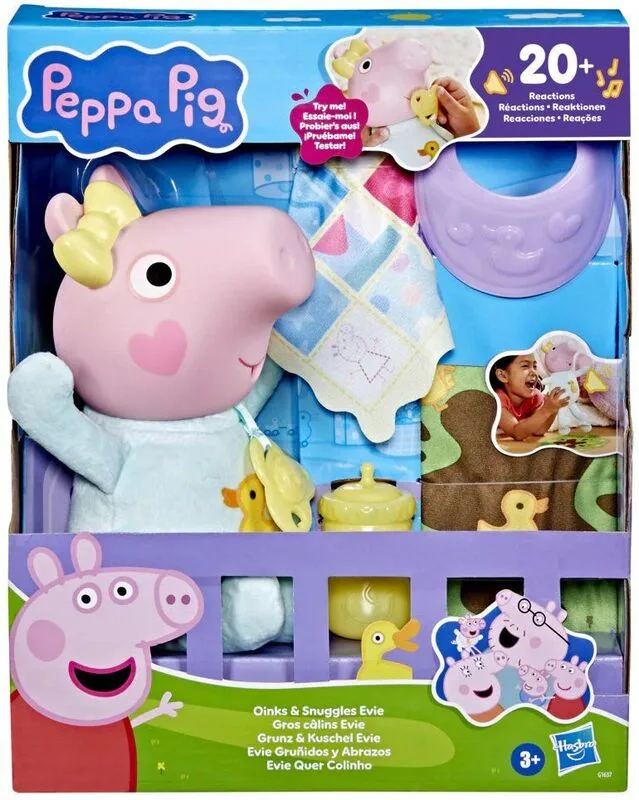 Hasbro Φιγούρα Peppa Pig Oinks & Snuggles Evie- G1637 - φωτογραφία 2