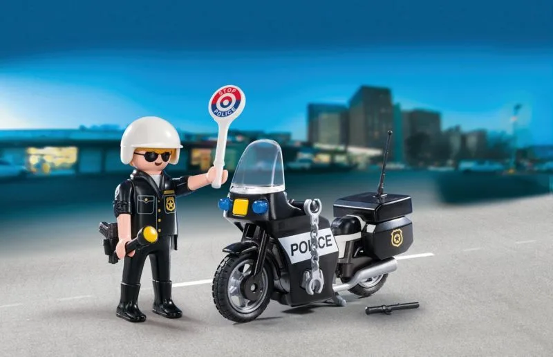 Playmobil® City Action - Βαλιτσάκι Αστυνόμος Με Μοτοσικλέτα - 5648