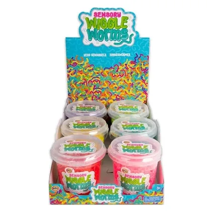 Real Fun Toys Ελαστικά Σκουληκάκια Wiggle Worm – Διάφορα Χρώματα – SV22405