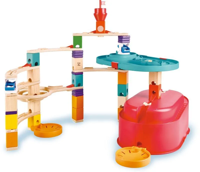 Hape Quadrilla Marble Run Ξύλινο Stack Track Bucket (E6027A)