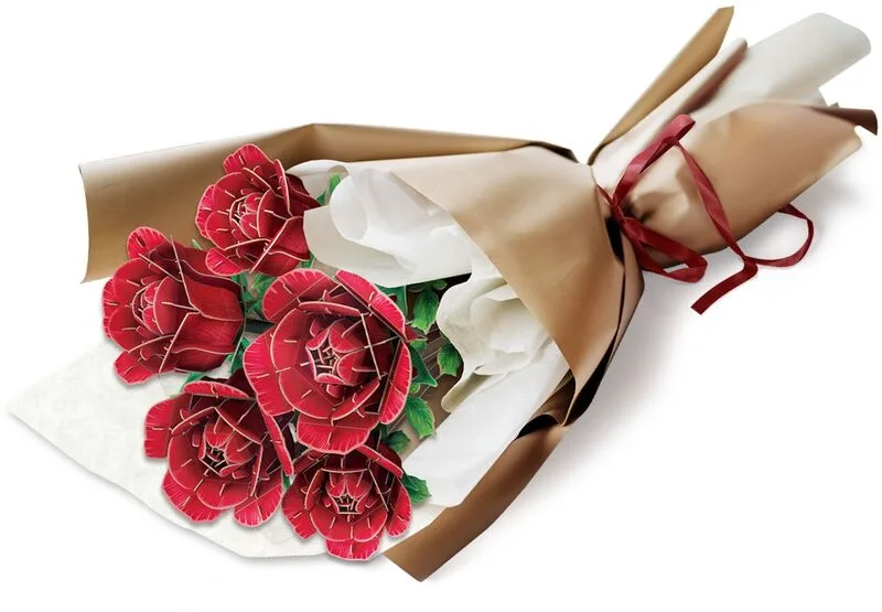 CubicFun Παζλ 3D Flower-Rose Bouquet 312Τμχ (P865h) - φωτογραφία 2