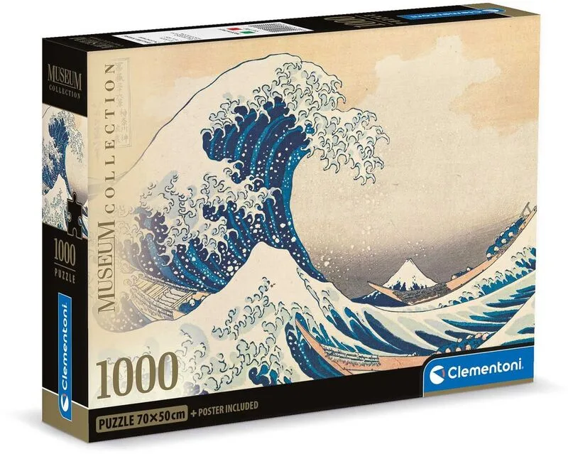 Clementoni Παζλ 1000 Museum Hokusai:The Great Wave (1260-39707)