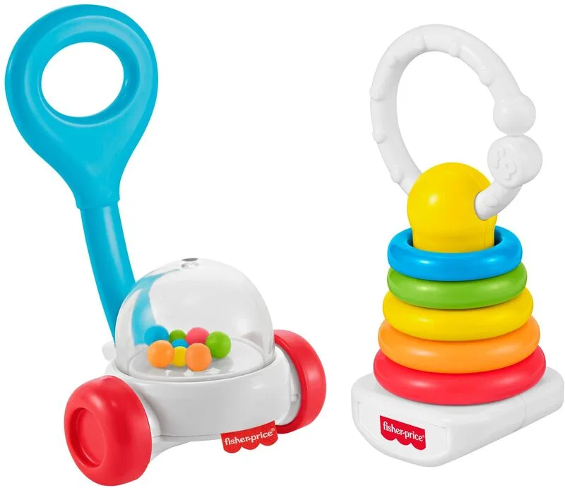 Fisher Price Κουδουνίστρες Κλασικά Παιχνίδια Σετ Των 2 (JKP54)