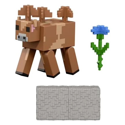 Mattel Minecraft Redstone Charged Figure Mooshroom 8Εκ. - JJR95
