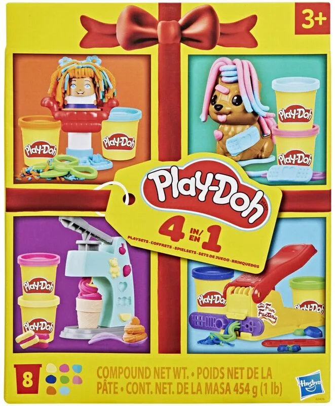 Σετ Πλαστελίνης Play-Doh Mini Classic Bundle - 4 Σε 1 - Hasbro - G3476