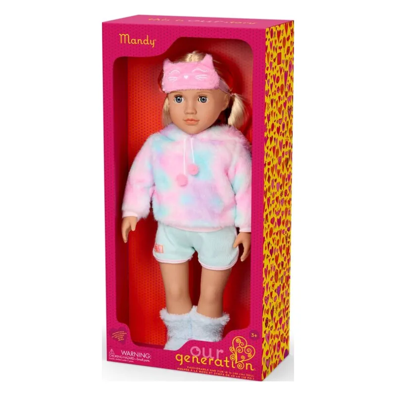 Our Generation Κούκλα Mandy With Cat Pijama (BD31592Z) - φωτογραφία 2