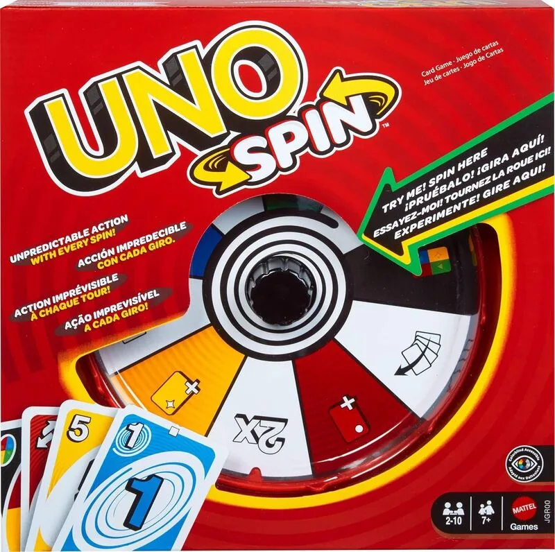 Mattel Επιτραπέζιο Παιχνίδι Uno Spin - JGR00
