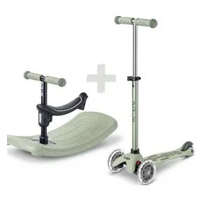 Πατίνι Mini Micro Deluxe Rock And Go Led Olive Sage - MMD385