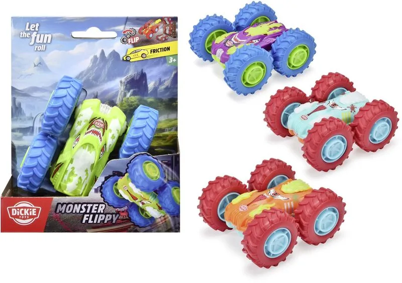 Dickie F/W Όχημα Monster Flippy 10cm-4 Σχέδια-1 Τμχ (203751004)