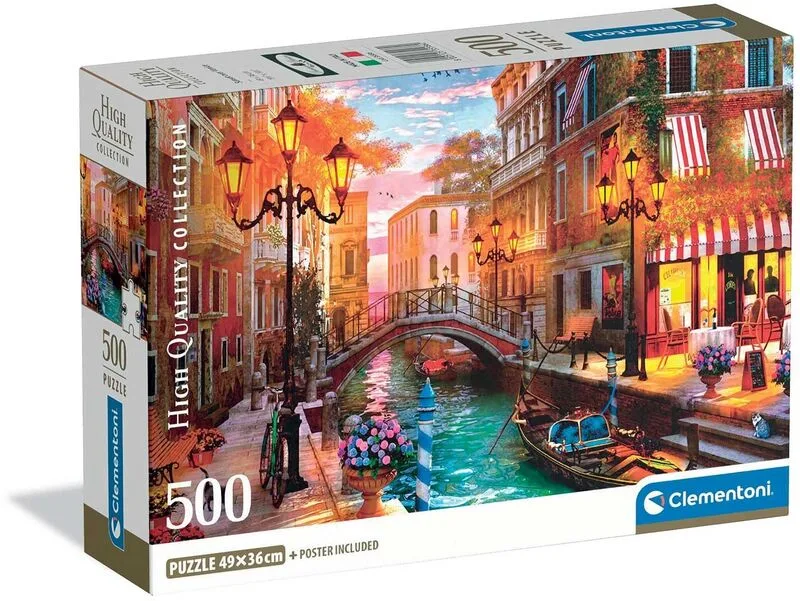 Clementoni Παζλ 500 H.Q.Sunse Over Venice (1220-35586)