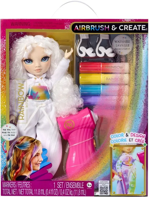 Rainbow High Airbrush & Create Fashion Κούκλα-Green Eyes (543343EUC) - φωτογραφία 2