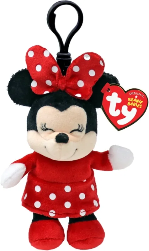 As Company Χνουδωτό Μπρελόκ Ty Minnie Mouse Beanie Babies 8,5εκ. - 1607-34012