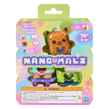 Ηλεκτρονικό Fidget Pet Nano-Mals Gabbybara the Capybara Με Skateboard - Hasbro - G2668