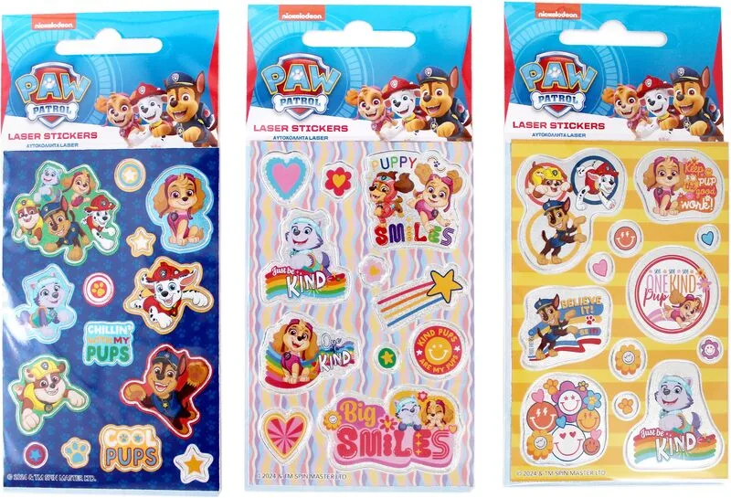 GIM Sticker Laser Paw Patrol-3 Σχέδια (774-00910)