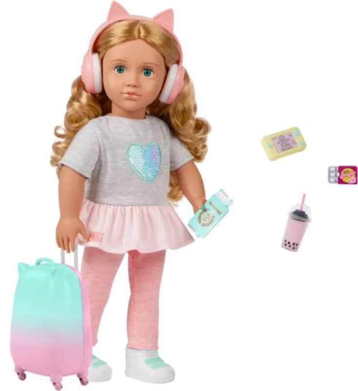 Our Generation Κούκλα Linzi With Accessories Traveler (BD31709Z)