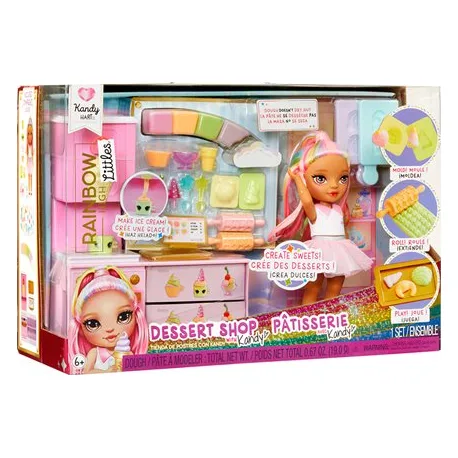 Rainbow High Little Ζαχαροπλαστείο Με Κούκλα Kandy - 522058-EUC