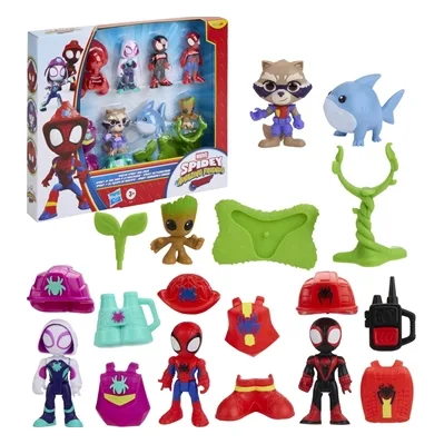 Hasbro Σετ 6 Φιγούρες Spidey & His Friends Rescue Webs - G3149