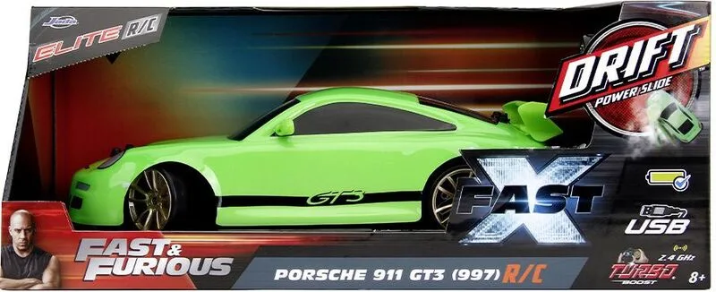 Jada Τηλεκατευθυνόμενο Fast & Furious Porsche 911 GT3 41cm 1:10 (9335262314) - φωτογραφία 2