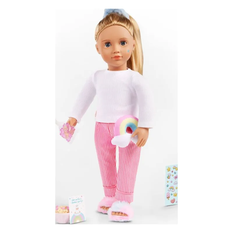 Our Generation Ενδυμασία Deluxe Pijama With Rainbow Pillow (BD30572Z) - φωτογραφία 4