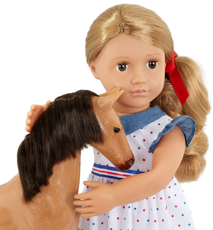 Our Generation Κούκλα Shelley With Foal Buckskin Appaloosa (BD31447Ζ) - φωτογραφία 3
