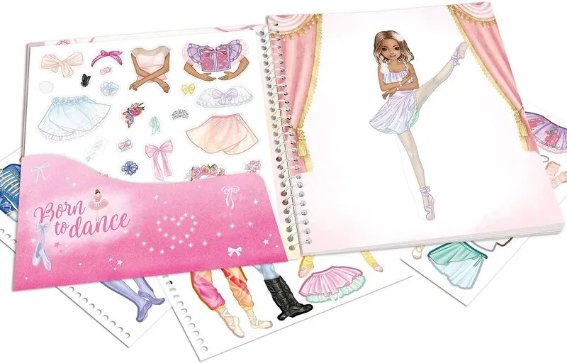 Top Model Μπλοκ Με Αυτοκόλλητα-Dress Me Up Ballet (D13611) - φωτογραφία 2