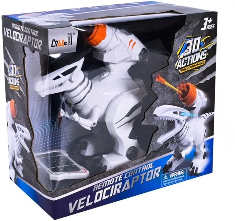 BW Robot Dinosaur Velociraptor With Light & Sound (8808) - φωτογραφία 2