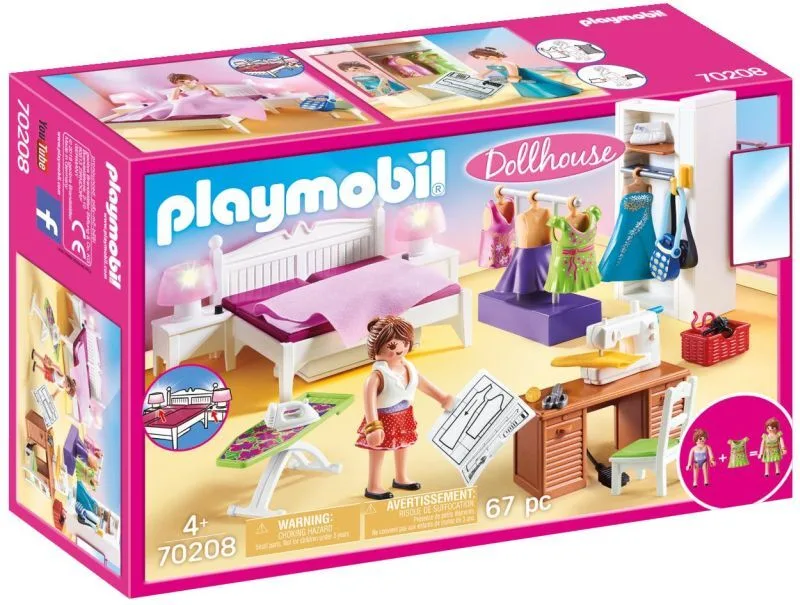 Playmobil Υπνοδωμάτιο με ατελιέ ραπτικής (70208) - φωτογραφία 2
