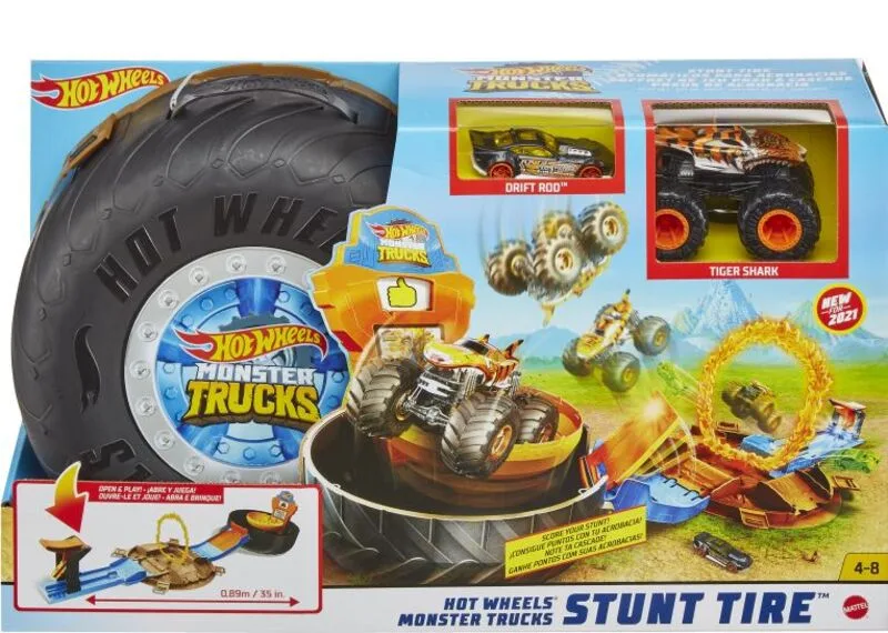 Monster Trucks Σετ Παιχνιδιού Πίστα Σούπερ Ρόδα (GVK48) - φωτογραφία 2
