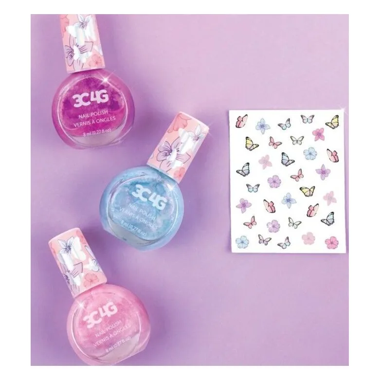 Make It Real Butterfly Nail Polish Trio (10043) - φωτογραφία 2