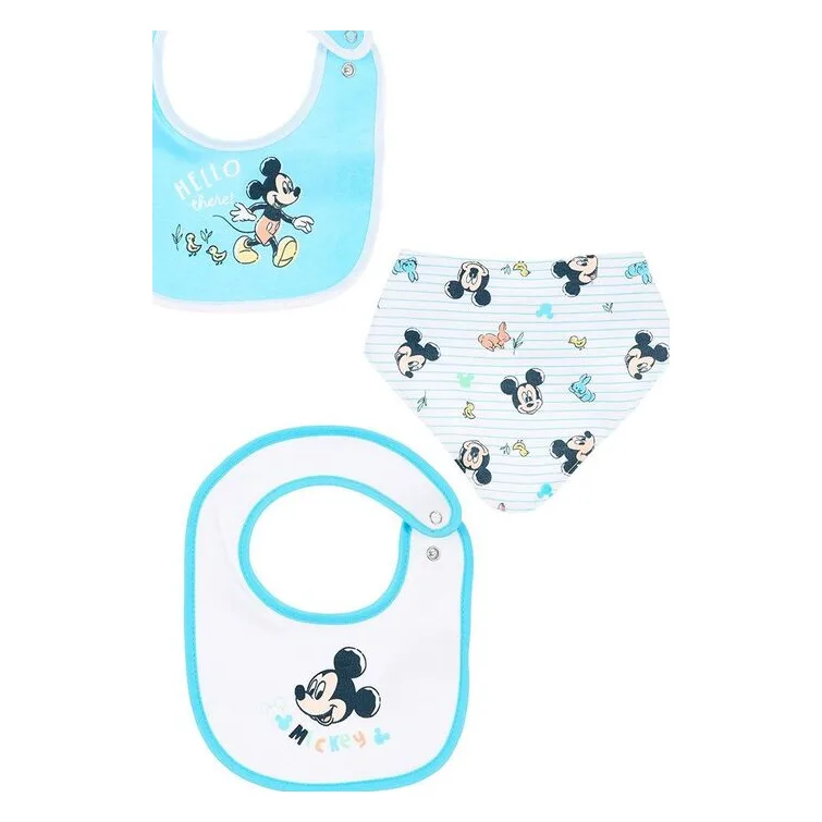 Sun City Κ26 Mickey Σετ 3 Σαλιάρες (EZ09028)