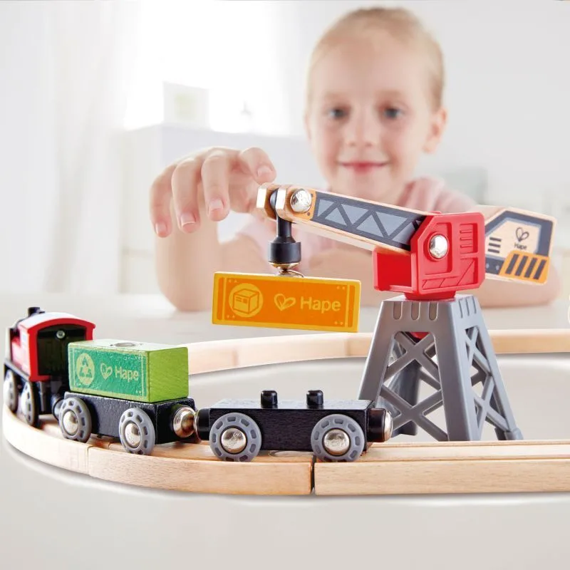 Hape Railway Ξύλινο Cargo Delivery Τρένο Set (E3731A) - φωτογραφία 3