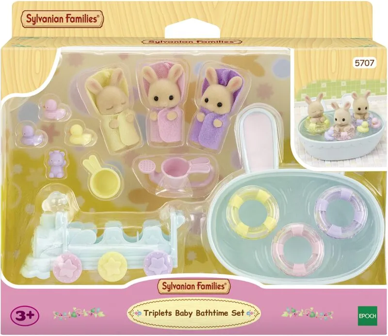 Sylvanian Families Σετ Μπάνιου Για Τρίδυμα (5707)