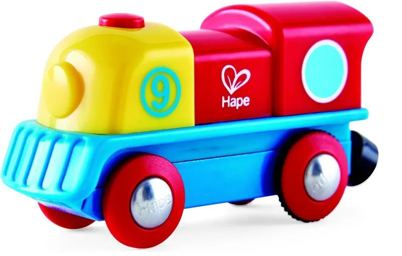 Hape Railway Ξύλινη Brave Μηχανή Τρένου (E3820A)