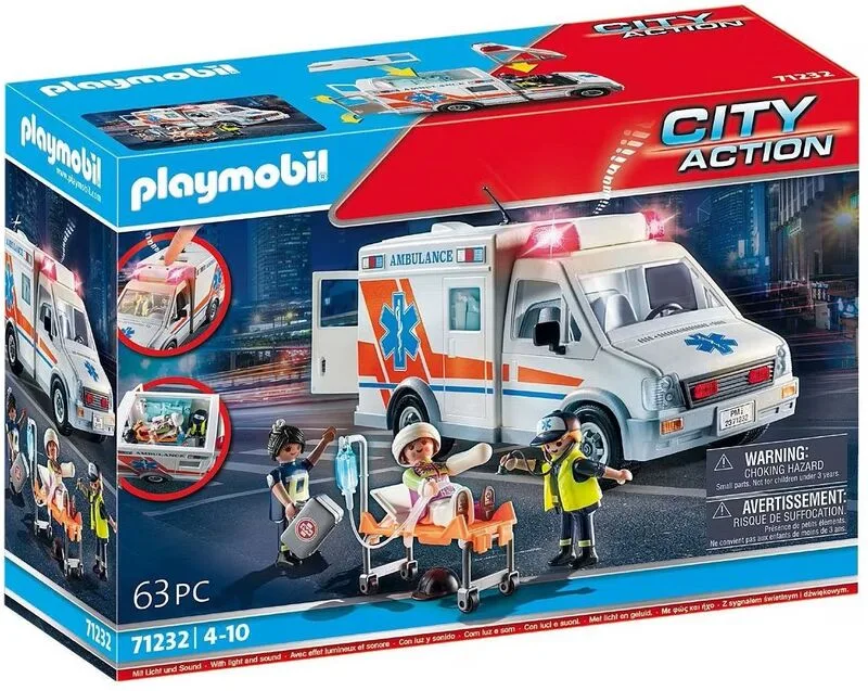Playmobil® Action Heroes - Ασθενοφόρο Με Διασώστες - 71232 - φωτογραφία 2