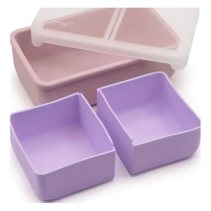 Melii Φαγητοδοχείο Bento 2 Θέσεων 700ml Pink/Purple (MEL22300)