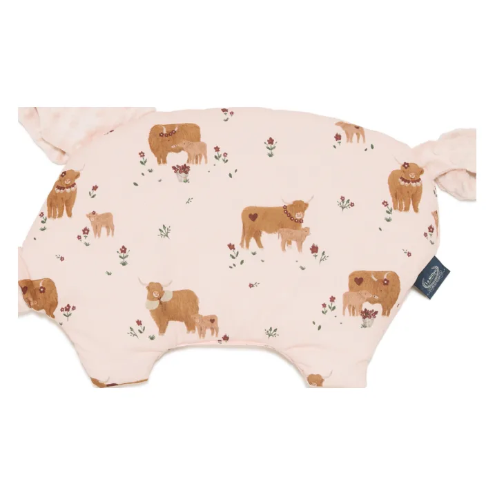 Sleepy Pig Moo Meadow – Powder Pink