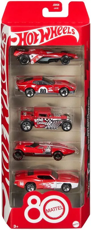 Hot Wheels Αυτοκινητάκια Σετ Των 5-80 Χρόνια (JGK08)