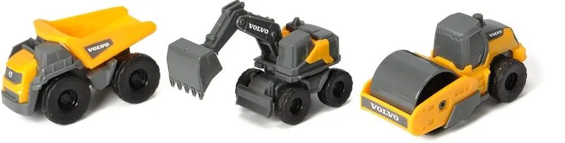 Dickie F/W Σετ Οχήματα Volvo Micro Builders 9cm (203722009)