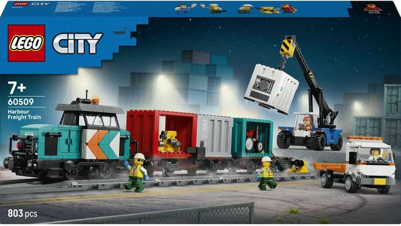 LEGO® City Harbor Freight Train With Crane & Truck (60509)
