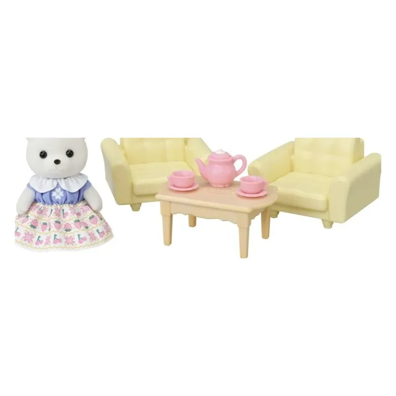 Sylvanian Families Polar Bear Girl's Sitting Room Set (5831)