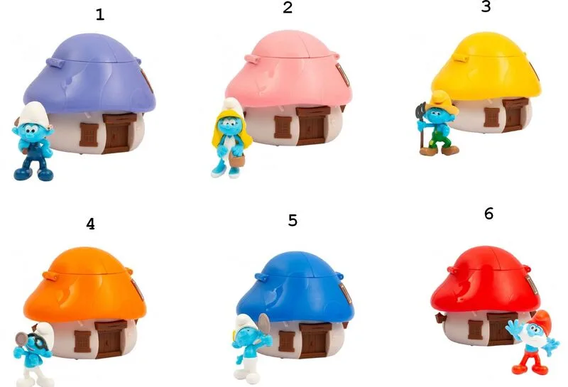 Giochi Preziosi Smurfs Σπιτάκι Μανιτάρι Έκπληξη με Κονφετί PUF38000 - φωτογραφία 2