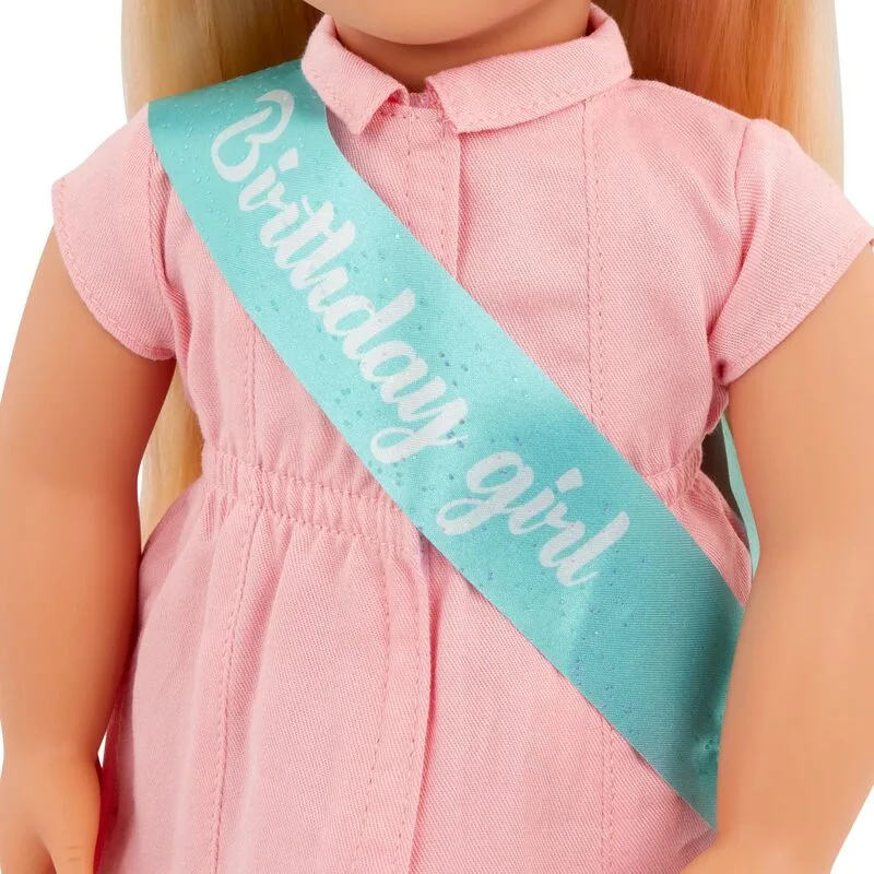 Our Generation Κούκλα Brenna With Pink Dress Birthday Girl (BD31577Z) - φωτογραφία 4