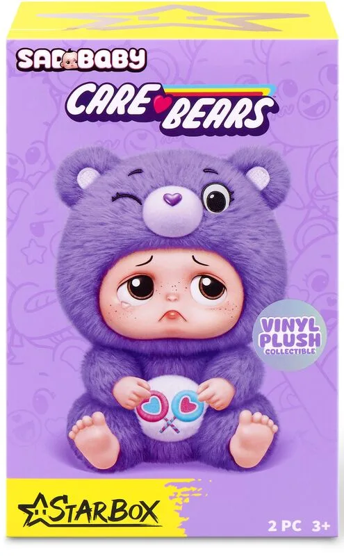 Zuru Λούτρινo Μπρελόκ Sadbaby-Care Bears-7 Σχέδια (17903)