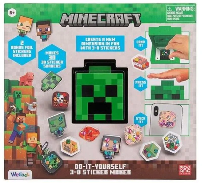 WeCool Minecraft Creeper σετ για 3D αυτοκόλλητα (14320)