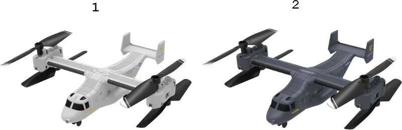 BW Τηλεκατευθυνόμενο Syma Aerocraft 2.4G Opsrey D22-2 Χρώματα (V22) - φωτογραφία 2