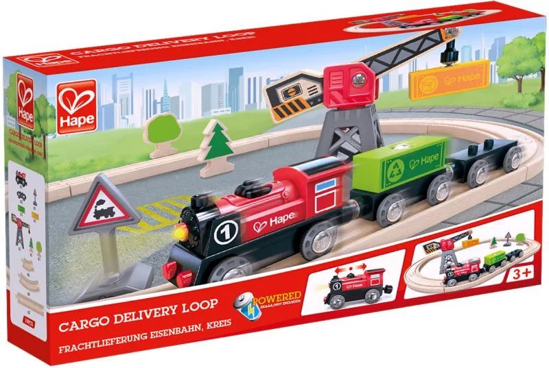 Hape Railway Ξύλινο Cargo Delivery Τρένο Set (E3731A) - φωτογραφία 2