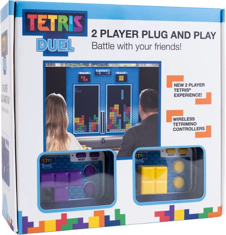 Fizz Ηλεκτρονικό Χειρός Tetris 2 Player Plug & Play (320142)