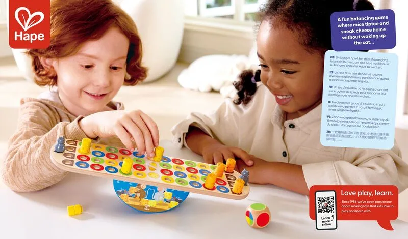 Hape Early Explorer Ξύλινο Balance Don't Wake Up The Cat (E1669A) - φωτογραφία 3