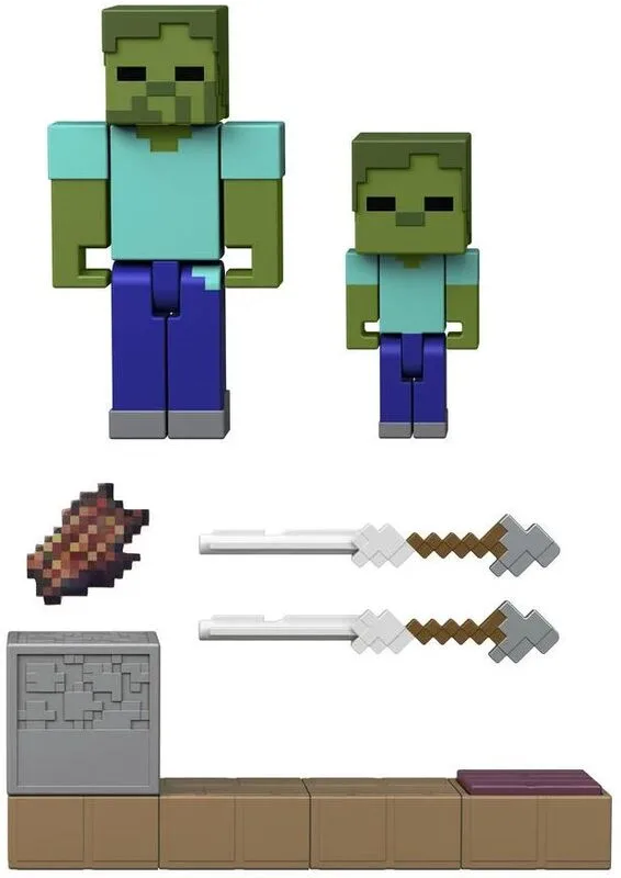 Minecraft Βασική Φιγούρα Με Αξεσουάρ-2 Σχέδια (JKK00)