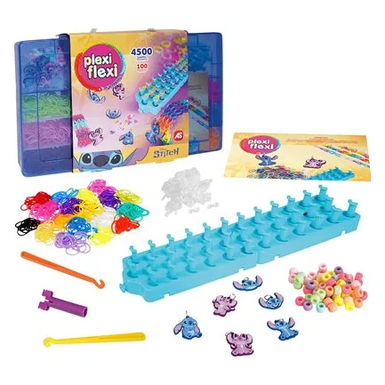 As Company Plexi Flexi Stitch Μεγάλη Θήκη Με 4500 Λαστιχάκια Και 100 Αξεσουάρ - 1080-25577